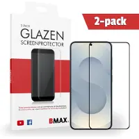 BMAX 2-pack Samsung Galaxy S25 Glazen Screenprotector - Full Cover