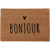 Clayre & Eef Deurmat 60x40 cm Bruin Kokos