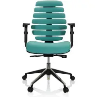 Schaffenburg Ergonomische bureaustoel 101 model Ruggengraatstoel in Turquoise