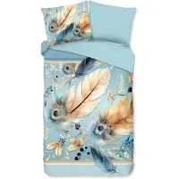 Pure Dekbedovertrek Micropercal Wizz - aqua 140x200/220cm