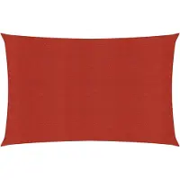 vidaXL - Zonnezeil - 160 - g/m² - 2x5 - m - HDPE - rood