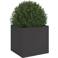 vidaXL Plantenbak 42x40x39 cm staal zwart