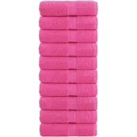 vidaXL Premium washandjes SOLUND 10 stuks roze 30x30 cm 600 g/m²