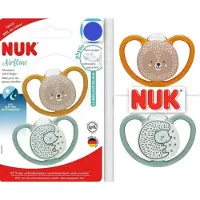 Nuk Airflow | siliconen fopspenen | 2st. set | glimt in het donker | 18-36 maanden