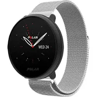 Strap-it Luxe Milanese bandje - geschikt voor Polar Ignite / Ignite 2 / Ignite 3 / Unite / Pacer - zilver