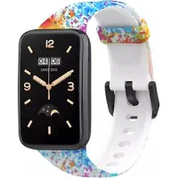 Strap-it Siliconen Smartwatch bandje - Geschikt voor Painted Xiaomi Smart Band 7 Pro bandje - Horlogeband / Polsband / Armband