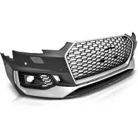 Viking Choice Tuning bumper AUDI A4 B9 08.15-19 ZILVER ZWART PDC