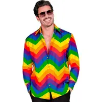 Nenurodyta Zig Zag Zack Party Overhemd Man