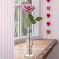 Sjaal met Verhaal Bloem Wolvilt - Roos - Roze - 42cm - Duurzaam & Fairtrade Homedecoratie