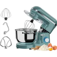 Kitchenbrothers Keukenmachine - Keukenrobot - 6,2L - Mixer met Mengkom - Keukenmixer - 2000W - Pastel Groen