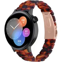 Strap-it Resin smartwatch bandje - geschikt voor Huawei Watch GT 2 42mm / GT 3 42mm / GT 3 Pro 43mm - lava