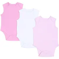 Sarcia.eu 3x Roze mouwloos rompertje 0-3 m 62 cm