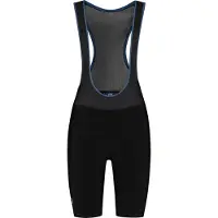 Rogelli Core Fietsbroek Dames - Met Zeem en Bretels - Wielrenbroek - Zwart/Blauw - Maat L