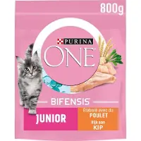 Purina ONE Junior - Kattenvoer - Kip & Volkoren Granen - 8x 750g