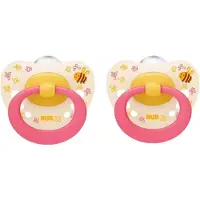 Nuk Classic | Bee | siliconen fopspenen | 2st. set | 18-36 maanden