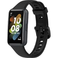 Strap-it TPU Smartwatch bandje - Geschikt voor Huawei Band 7 TPU bandje - zwart - Horlogeband / Polsband / Armband - Huawei Band 7