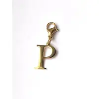 Yehwang Charm - Bedel letter P - stainless steel - inclusief sluiting voor ketting of armband