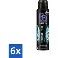 Fa Men - Extreme Cool - Deodorant Spray - Coolend - 150 ml - Voordeelverpakking - 6 stuks
