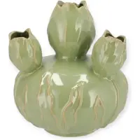 DK Design Daan Kromhout - Vaas - Bloemenvaas - Tulp - Bowl - Pistache - 17x18cm - Keramiek