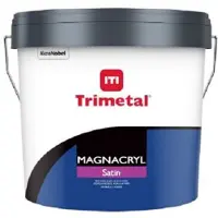 Trimetal Magnacryl Satin - Watergedragen zijdeglans muurverf voor binnen - Kleur RAL 9016 Verkeerswit - 10 L