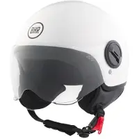 BHR 835 - Vespa helm - Wit - Maat L - Glanzend Witte Jethelm - Scooter en Motorhelm - Helm met Vizier