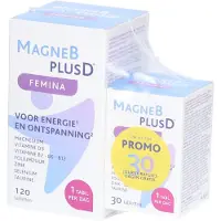 No Brand MagneBplusD Femina | Magnesium, Vitamines B en Vitamine D 120+30 St Tabletten