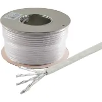 Sonstiges S/FTP CAT6 Gigabit netwerkkabel met flexibele aders - AWG27 / grijs - 100 meter