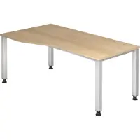 Hjh OFFICE PRO QUEO 18 S - 180 x 100 Eiken Tafelhoogte I In hoogte verstelbaar