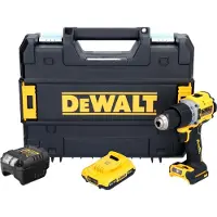 DeWalt DCD 805 D1T accu klopboormachine 18 V 90 Nm borstelloos + 1x accu 2,0 Ah + oplader + TSTAK