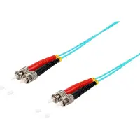 S/CONN ST Duplex Optical Fiber Patch kabel - Multi Mode OM3 - 1 meter