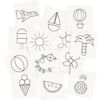 Creativ Company Memo kaarten wit, 13 paren