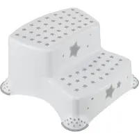 Keeeper Stars Wit 2 Treden Opstapje - kleur Stars nordic white