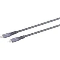 S-Impuls Premium USB-C naar USB-C kabel - USB4 (tot 40 Gbit/s) - PD tot 100W - video tot 8K 60Hz / zwart - 1 meter