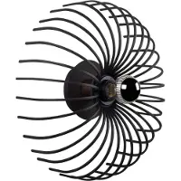 Opviq Wandlamp Aspendos N-645, dimbaar, zwart, Woon-/ Eetkamer, metaal, Modern, wandlamp