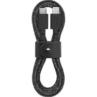 Native Union Belt Cable - Zwart - USB-C naar Lighting - 1.2M - 60W