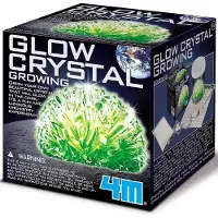 4M Science in action: GLOW CRYSTAL GROWING, in doosje 9x9x9cm, 14+