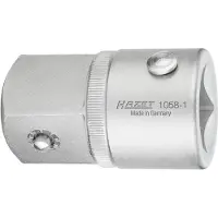 Hazet Vergrotingsstuk 1058-1 · 3/4 inch (20 mm) vierkant hol · 1 inch (25 mm) vierkant massief · Lengte: 60,6 mm