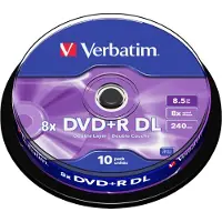 Verbatim DVD+R double layer 10 stuks op spindel