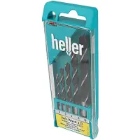 Heller 16872 4 Hout-spiraalboorset 5-delig 4 mm, 5 mm, 6 mm, 8 mm, 10 mm Gezamenlijke lengte 26 mm Cilinderschacht 1 set(s)