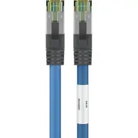 Goobay S/FTP Cat 8.1 kabel - CU - Rj45 - blauw