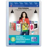 Oxford Polyvision showalbum flexibel A4 transparant (60 insteekhoezen)