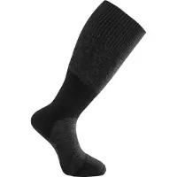 Woolpower Sokken Unisex Socks Skilled Knee High 400 Black Dark Grey-Schoenmaat 40 - 44