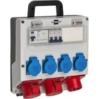 Brennenstuhl Wandverdeler 4/16A IP44 3x LS 230V/16 A, 1xFI 40 A 4-polig 30mA