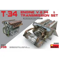 MiniArt - T-34 Enginev-2-34 & Transmission Set (Min35205) - modelbouwsets, hobbybouwspeelgoed voor kinderen, modelverf en accessoires
