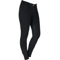 Horka paardrijbroek D Annika dames katoen/siliconen zwart