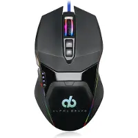 Veho GZ1 Muis Ambidextrous USB Type-A Optisch 6400 DPI (Bedraad), Muis, Zwart