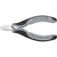 Knipex 77 02 77 02 115 ESD ESD Zijkniptang Met facet 115 mm