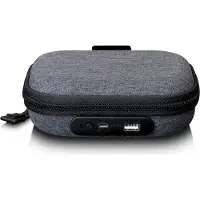 Lenco PBC-20GY - Case met ingebouwde powerbank - Voor MP3/MP4-spelers en accessoires - 2200 mAh - Grijs