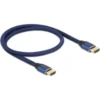 DeLOCK Ultra High Speed HDMI Cable 48 Gbps 8K 60 Hz blue 0.5 m certified
