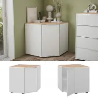 Vicco Betti Dressoir – 77.9 x 77.9 cm met 1 deur Wit/Sonoma